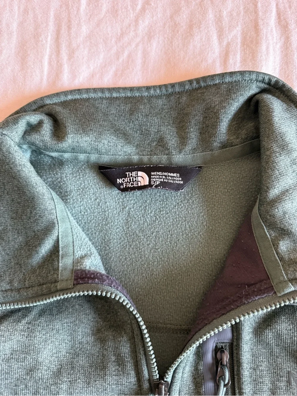 The North Face Men's Forest Green Half-Zip Pullover